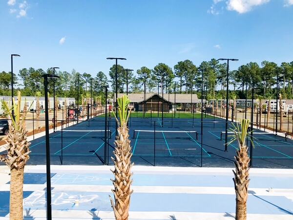 Pickleball and tennis court complex